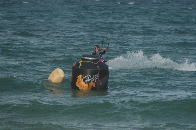 Me rounding a buoy 